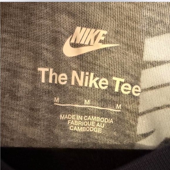 Nike Men's Blue and White Logo T-Shirt Size Medium - Picture 3 of 4